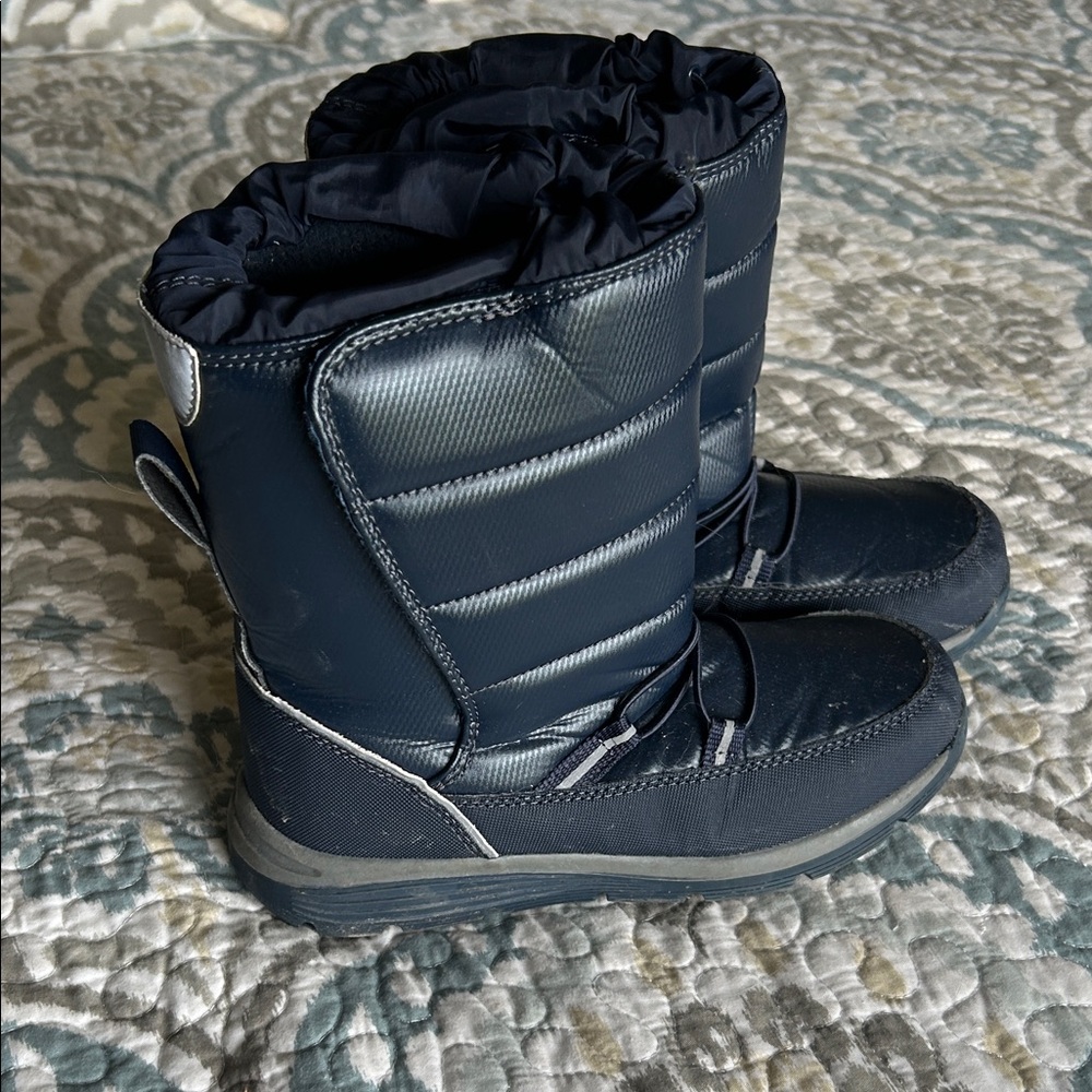 Lands' End Kids Dark Blue Snow Boots